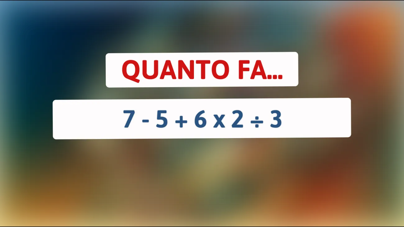 \"Solo le menti più brillanti possono risolvere questo enigma matematico: sei pronto a metterti alla prova?\""