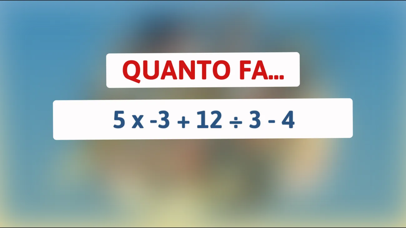 Riesci a risolvere questo semplice indovinello che solo le menti più brillanti possono decifrare? Metti alla prova la tua intelligenza adesso!"