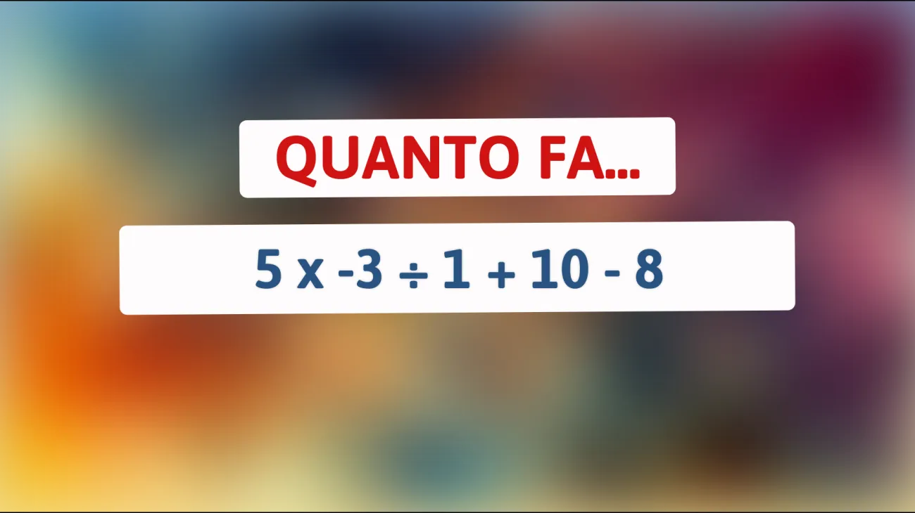 Riuscirai a risolvere questo semplice ma ingannevole indovinello matematico che mette in crisi le menti più brillanti? Scopri se sei veramente geniale!"