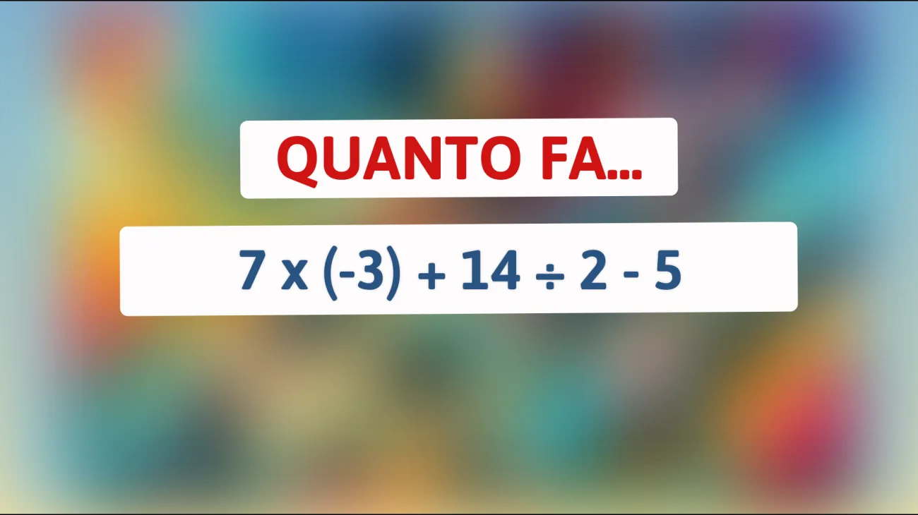 Se risolvi questo semplice calcolo matematico sei davvero un genio! Provaci ora!"
