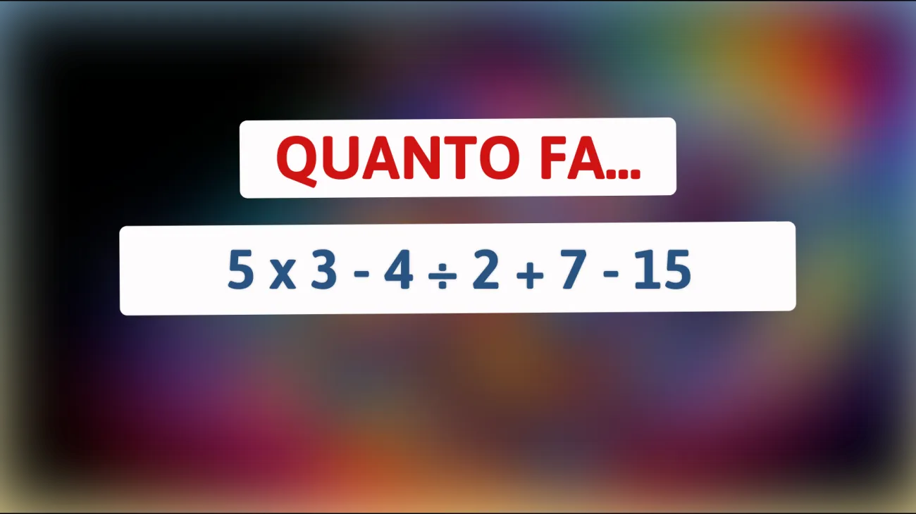 Solo i Veri Geni Possono Risolvere Questo Rompicapo Matematico in 10 Secondi: Accetti la Sfida?"