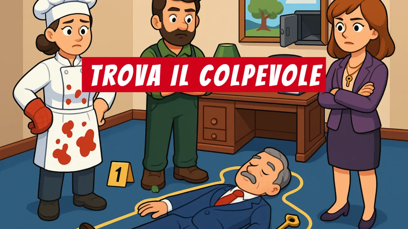 Solo i veri geni scoprono il colpevole: riesci a svelare il mistero della chiave dorata spezzata?"