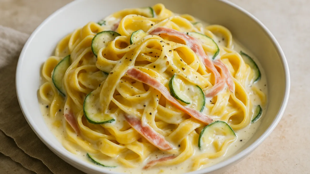 tagliatelle robiola zucchine novelle"